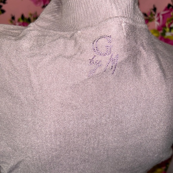 Marciano guess lavender button shrug long sleeve turtleneck Marie Antoinette S - Picture 2 of 5